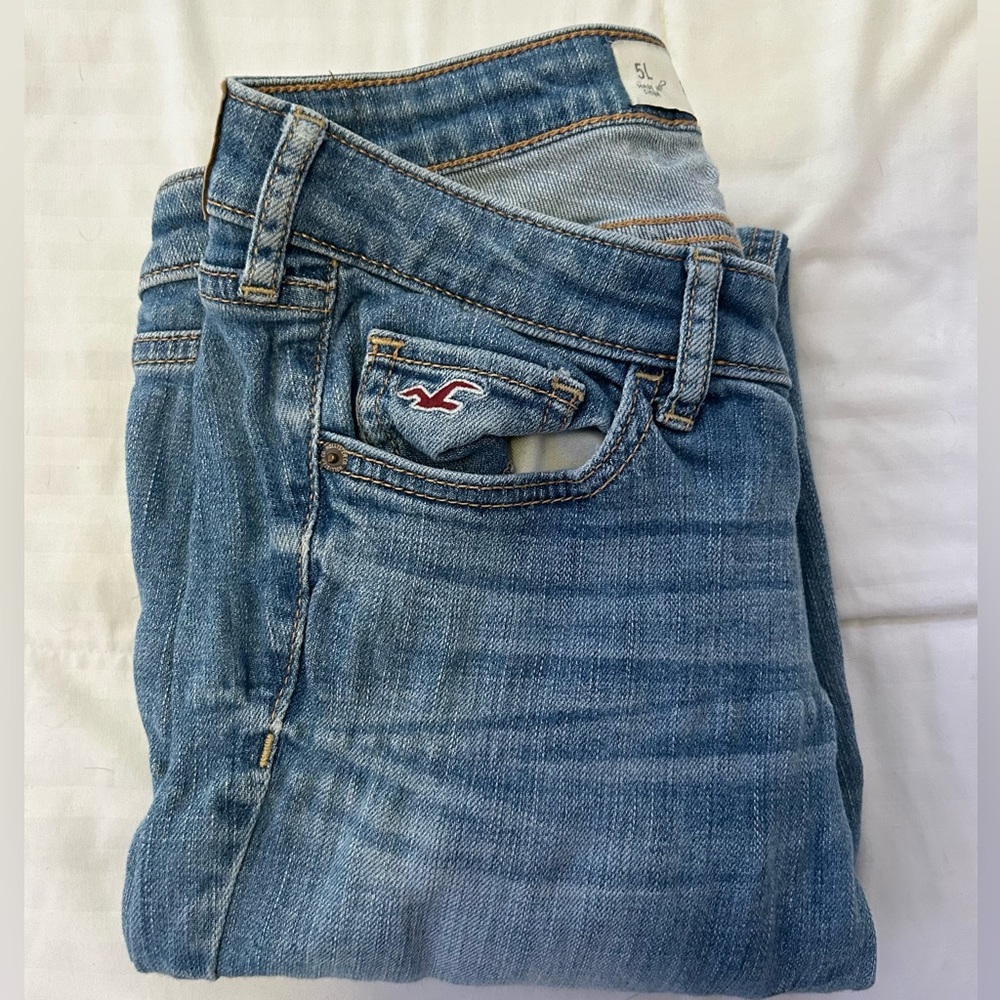 HOLLISTER WIDE LEG LOW RISE JEANS ✨ - Picture 4 of 4